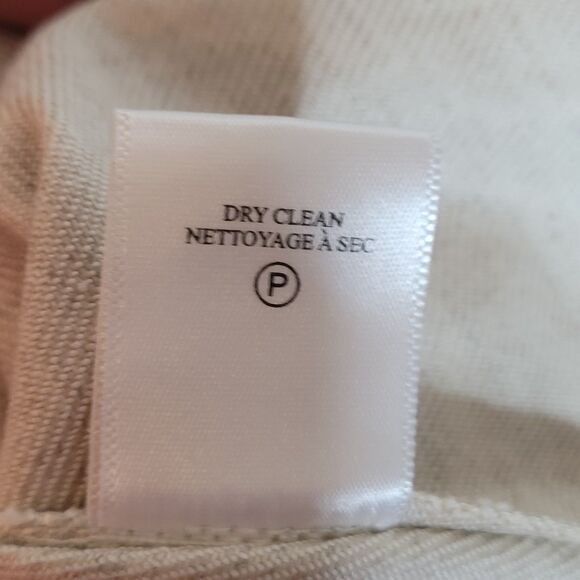 A.L.C. Bryn Belted A-Line Dress Size 14 Ecru Cotton Linen Twill Safari Cargo NWT - Picture 13 of 14